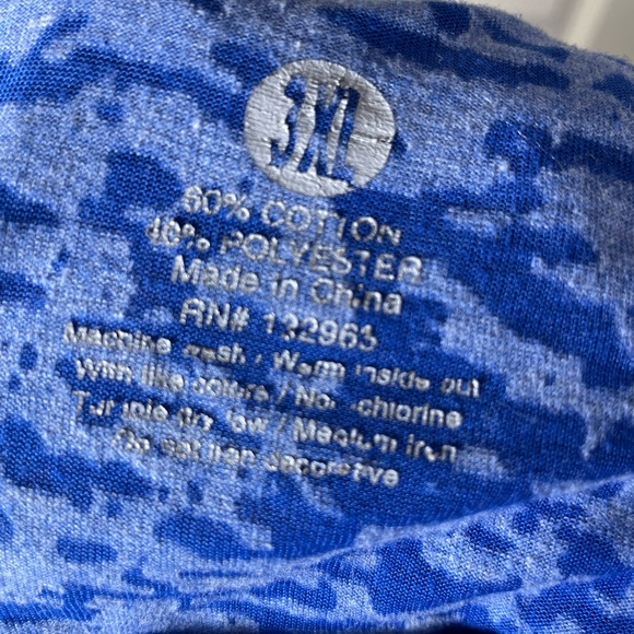 Blue‎ Patterned Tank Top - Picture 3 of 3